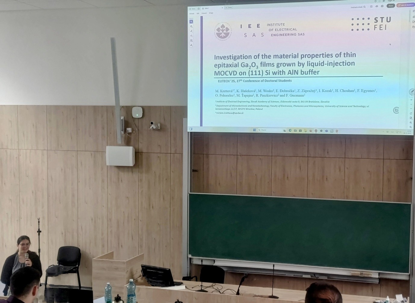 Our latest Gallium Oxide results were presented at PhD student conference ELITECH’25